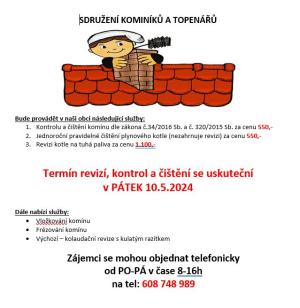 Kontroly a čištění komínů, revize kotlů 1